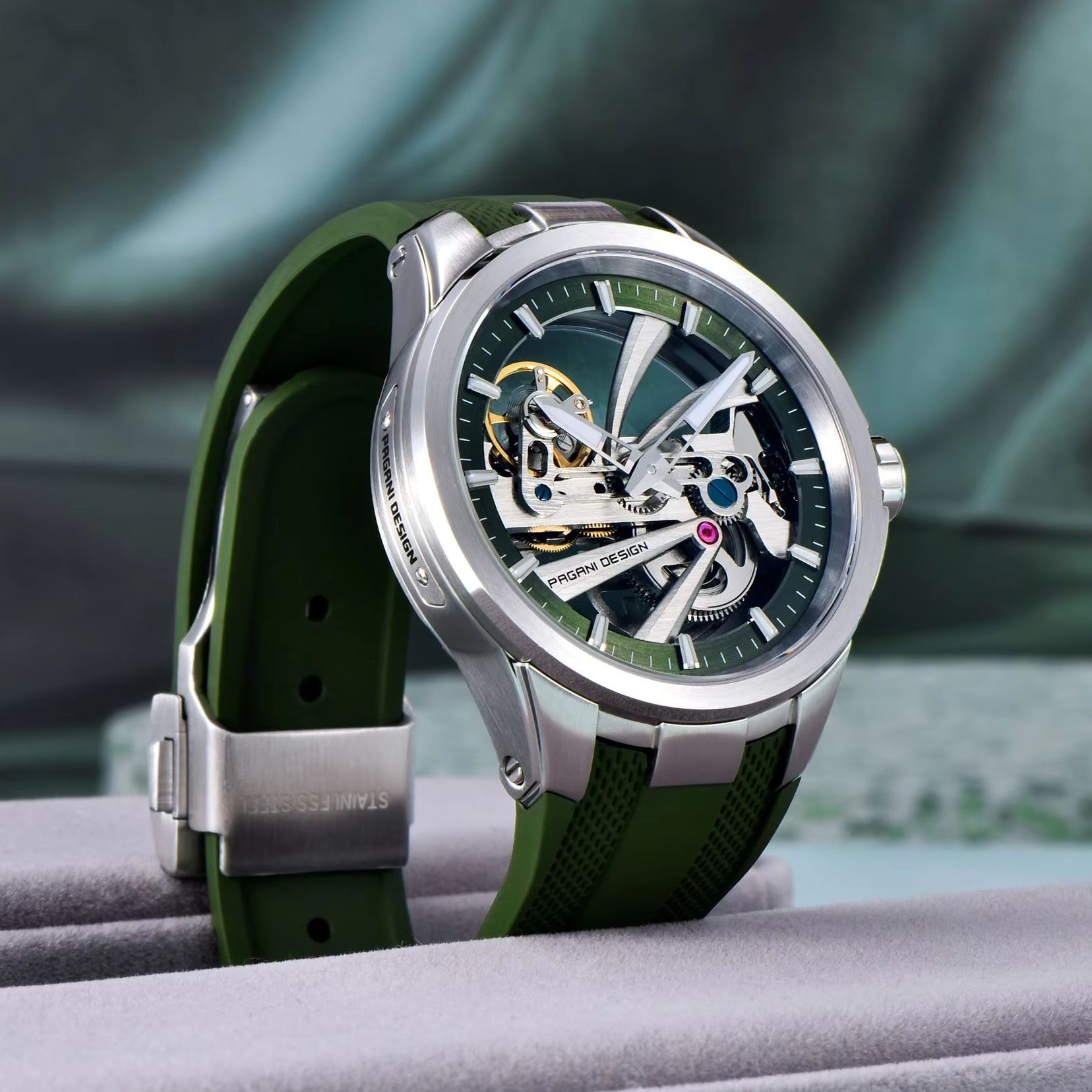 นาฬิกาข้อมือจักรกล PAGANI DESI - Rubber Strap Diver บทวิจารณ์และราคา