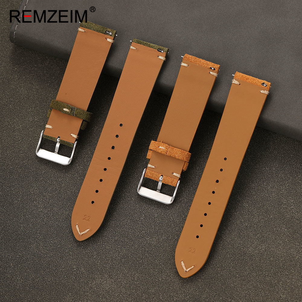 สายนาฬิกาหนังกลับแบบยูนิเซ็กซ์ - Suede Strap Watch บทวิจารณ์และราคา