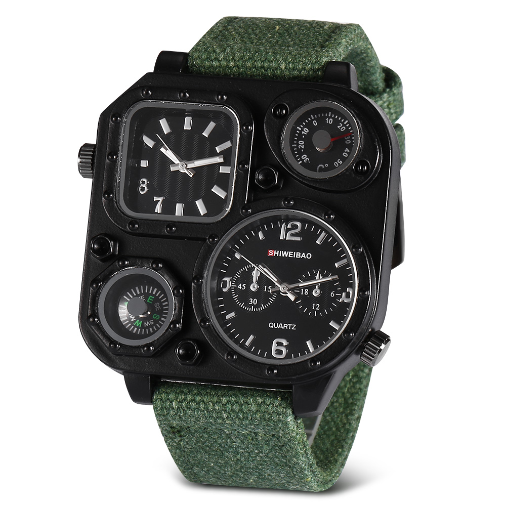 ควอตซ์บุรุษนาฬิกาแบรนด์ชั้นนํา - Canvas Strap Watch บทวิจารณ์และราคา