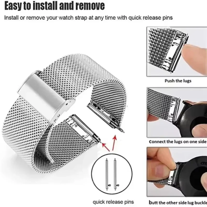 สายนาฬิกาแบบมิลานีสแม่เหล็กขนา - Milanese Loop Magnetic บทวิจารณ์และราคา