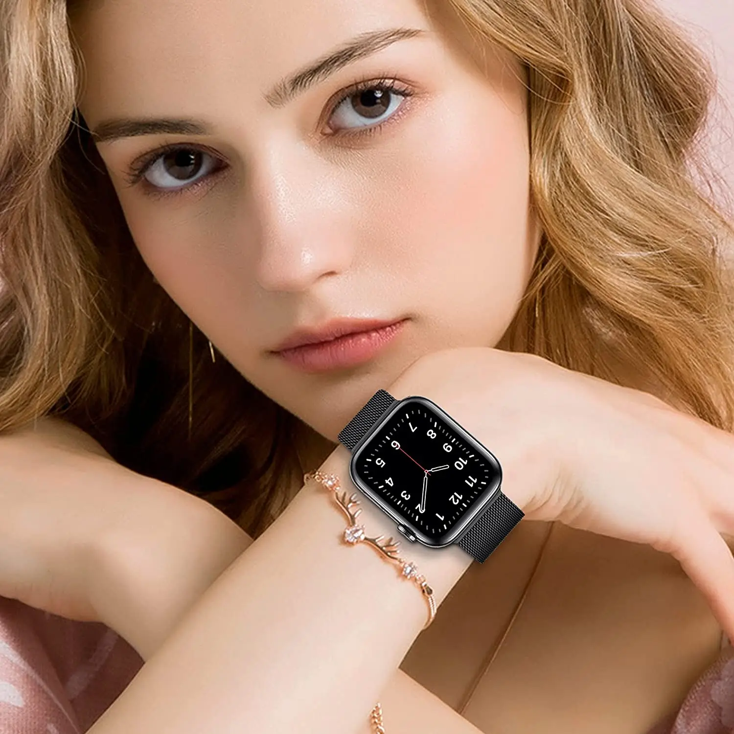 สายนาฬิกาแบบ Milanese Loop สำห - Milanese Loop Magnetic บทวิจารณ์และราคา