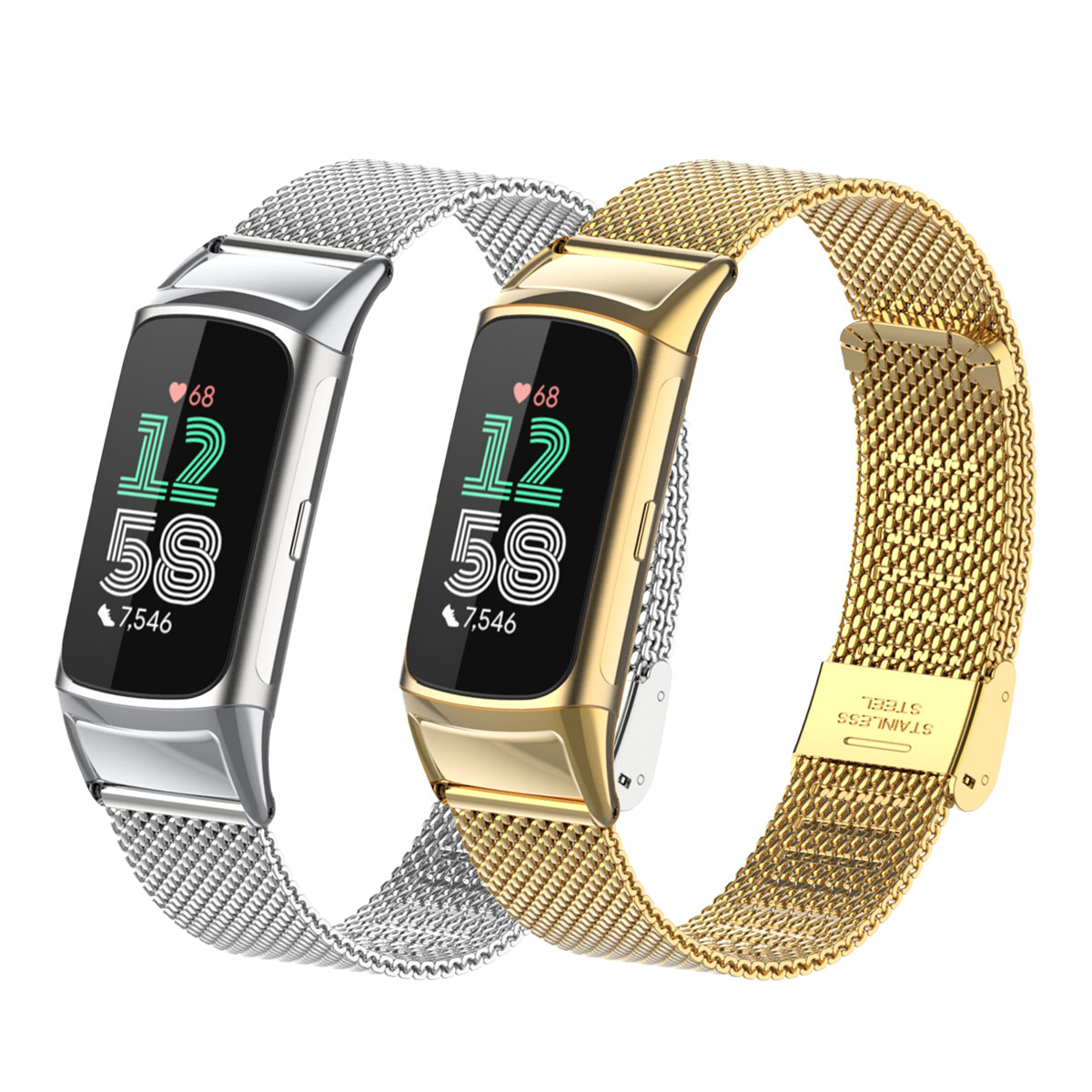 เหมาะสำหรับฟิตบิท ชาร์จ 5/6 สา - Mesh Strap Metal บทวิจารณ์และราคา