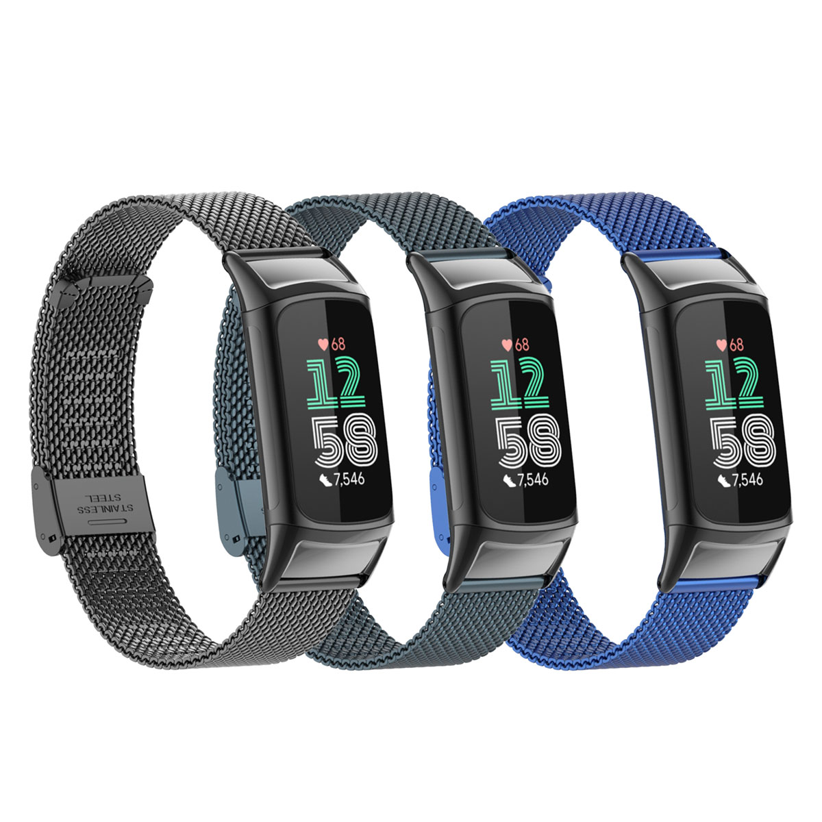 เหมาะสำหรับฟิตบิท ชาร์จ 5/6 สา - Mesh Strap Metal บทวิจารณ์และราคา