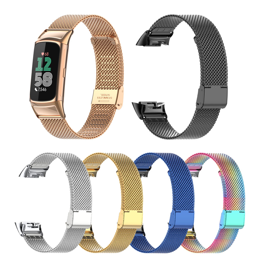 เหมาะสำหรับฟิตบิท ชาร์จ 5/6 สา - Mesh Strap Metal บทวิจารณ์และราคา