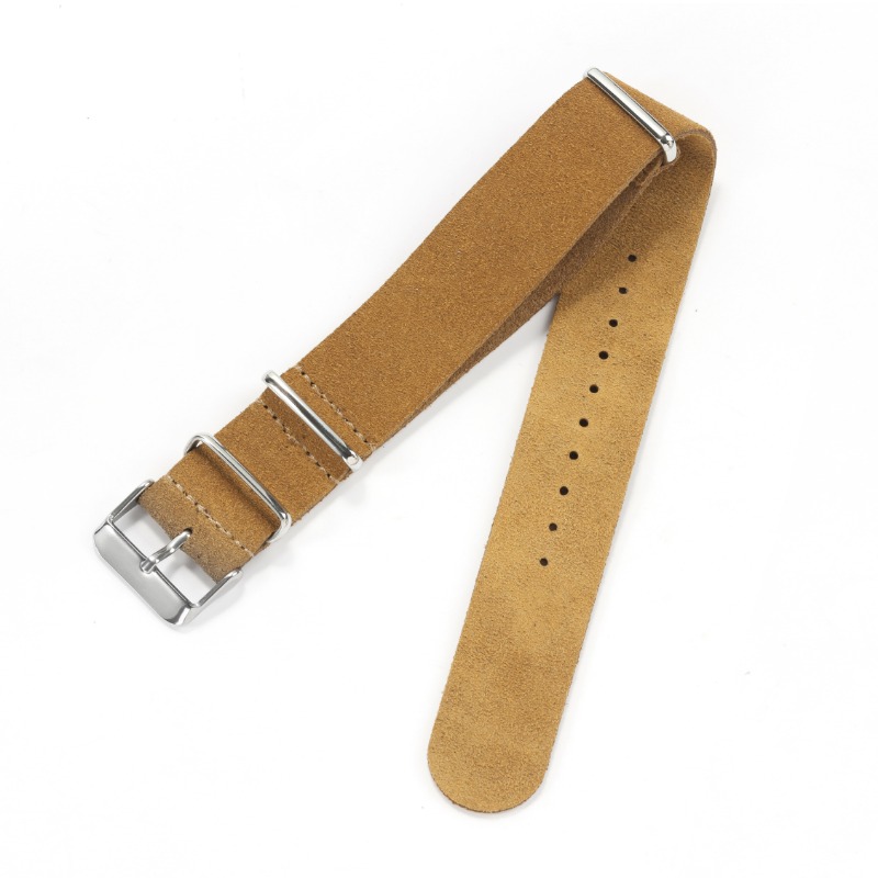 20 มม.22 มม.ทหาร Retro Suede ส - Suede Strap Watch บทวิจารณ์และราคา