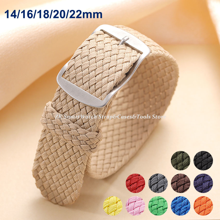 14mm 16mm 18mm 20mm 22mm Perlo - Perlon Strap Woven บทวิจารณ์และราคา
