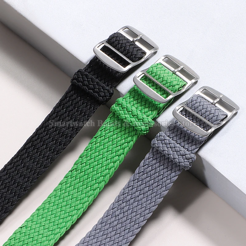 สายนาฬิกาผ้าไนลอนทอขนาด 14 มม. - Perlon Strap Woven บทวิจารณ์และราคา