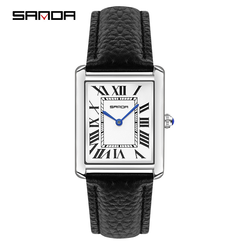 Sanda ข้อมือนาฬิกาผู้หญิงสี่เห - Leather Watch Band Men บทวิจารณ์และราคา