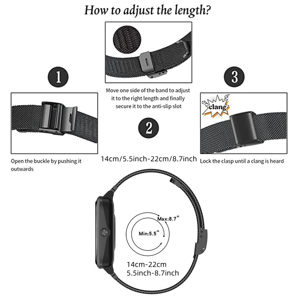 สายรัดโลหะสำหรับฟิตบิท เวอร์ซ่ - Mesh Strap Metal บทวิจารณ์และราคา