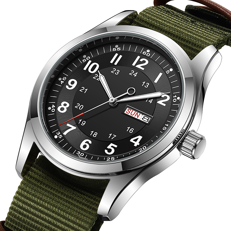 2026 นาฬิกาผู้ชายขนาด 42 มม. เ - Canvas Strap Watch บทวิจารณ์และราคา