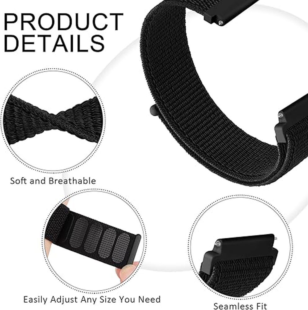 ไนลอนระบายอากาศได้ดีสายนาฬิกาส - Sport Loop Velcro บทวิจารณ์และราคา