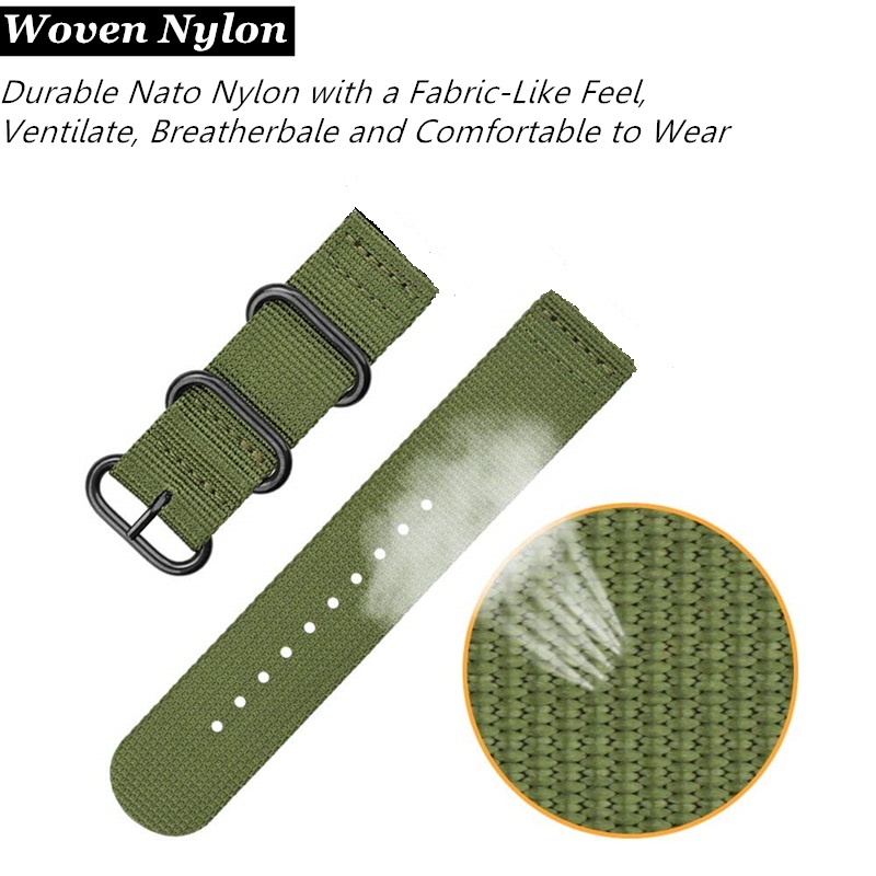 20 มม.22 มม.ผ้าใบกีฬาไนลอนสําห - Canvas Strap Watch บทวิจารณ์และราคา