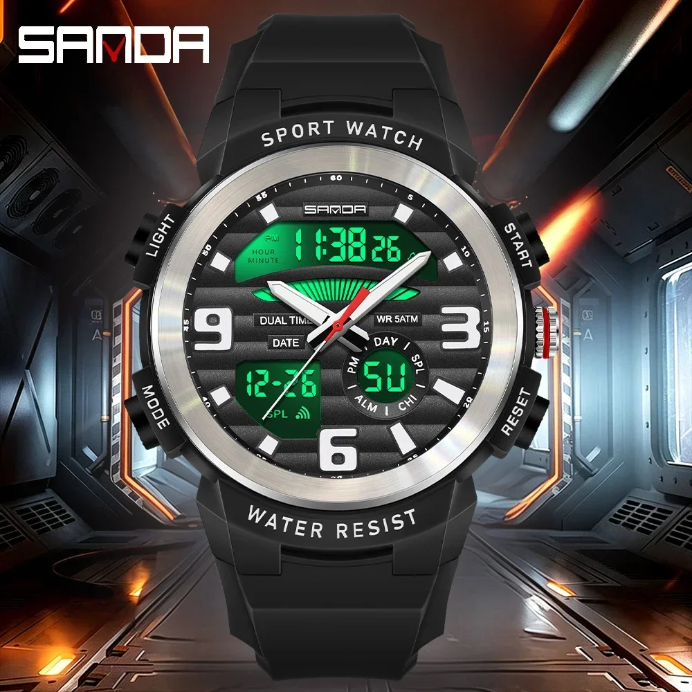 นาฬิกาข้อมือผู้ชาย SANDA แบบมั - Rubber Strap Diver บทวิจารณ์และราคา