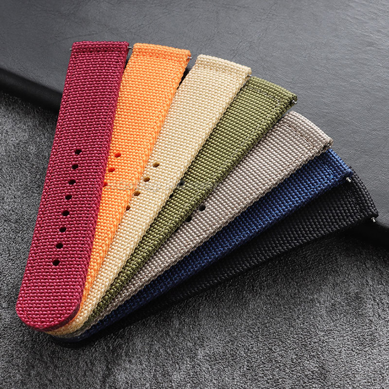 18 มม. 20 มม. 22 มม. 24 มม. สา - Canvas Strap Watch บทวิจารณ์และราคา